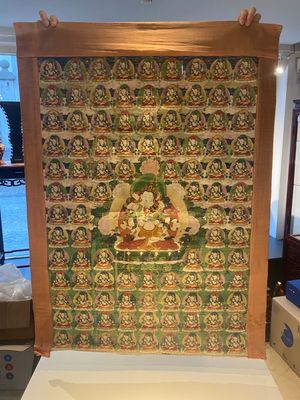 Twee thangka's met voorstelling van Chakrasamvara en een Shambhala-koning, Tibet, 18/19e eeuw — foto 18