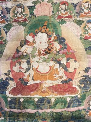Twee thangka's met voorstelling van Chakrasamvara en een Shambhala-koning, Tibet, 18/19e eeuw — foto 28