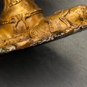 Twee verguld bronzen figuren van Tara, Tibet of Mongolië, 17/18e eeuw — foto 24