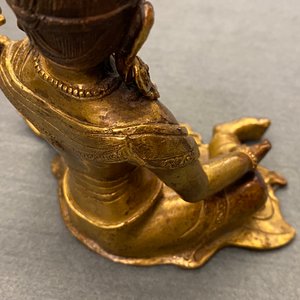 Twee verguld bronzen figuren van Tara, Tibet of Mongolië, 17/18e eeuw — foto 28