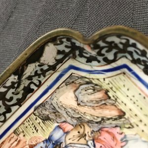 Twee vierkante Chinese Canton email schoteltjes, Qianlong — foto 11