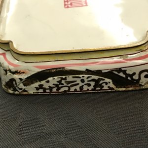 Twee vierkante Chinese Canton email schoteltjes, Qianlong — foto 14