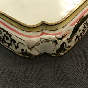 Twee vierkante Chinese Canton email schoteltjes, Qianlong — foto 15