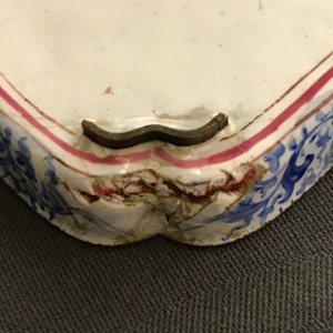 Twee vierkante Chinese Canton email schoteltjes, Qianlong — foto 23