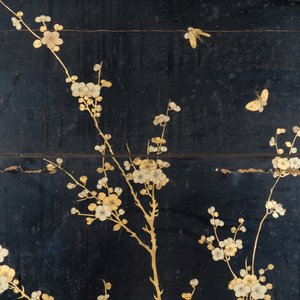 Twee zeer grote Chinese Canton panelen in verguld en zwart lakwerk, 19e eeuw — foto 11