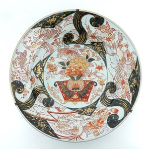 Twee zeer grote Japanese Imari schotels, 17/18e eeuw — foto 3