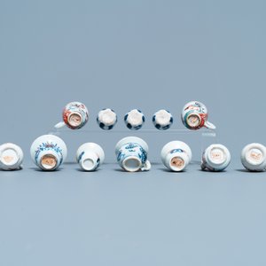 Twelve Chinese blue and white and Imari-style miniatures, Kangxi — 照片 8