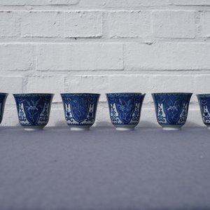 Twelve Chinese blue and white cups and saucers, 19th C. — 照片 16