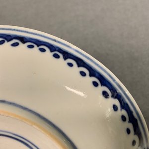 Twelve Chinese blue and white cups and saucers, 19th C. — 照片 29