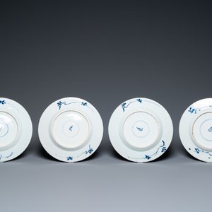 Twelve Chinese blue and white plates, Kangxi — photo 5