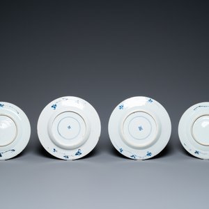 Twelve Chinese blue and white plates, Kangxi — photo 6