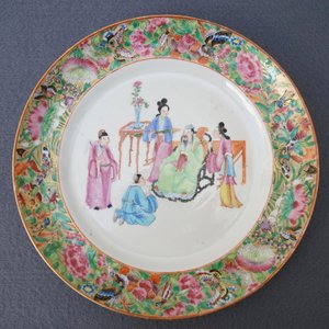 Twelve Chinese Canton Mandarin famille rose plates and soup plates, Daoguang — 照片 24
