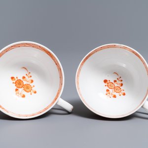 Twelve Meissen porcelain 'Indian Red' cups and saucers, 18/19th C. — 照片 14