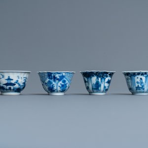 Twenty-one Chinese blue and white saucers and eighteen cups, Kangxi — 照片 8