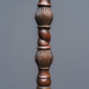 Two African tribal iron and wood spears — photo 11