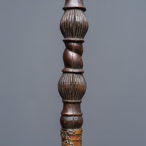 Two African tribal iron and wood spears — photo 12