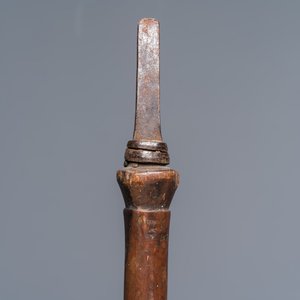 Two African tribal iron and wood spears — photo 13