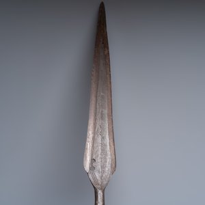 Two African tribal iron and wood spears — photo 3