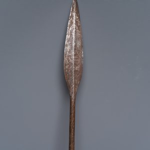 Two African tribal iron and wood spears — photo 7