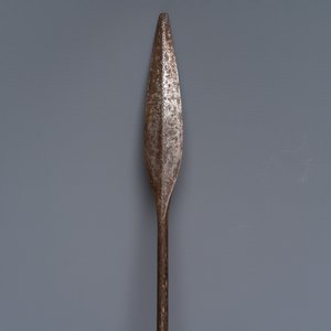 Two African tribal iron and wood spears — photo 8
