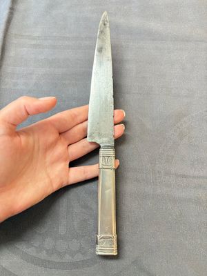 Two Argentinian silver gaucho knives with finely engraved design, 19th C. — 照片 5