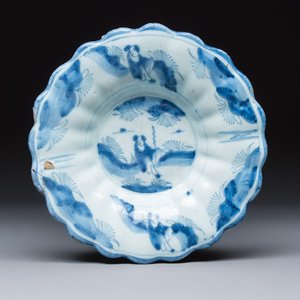 Two blue and white Delftware plates — photo 2