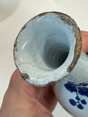 Two blue and white Dutch Delft chinoiserie vases, 17/18th C. — photo 15