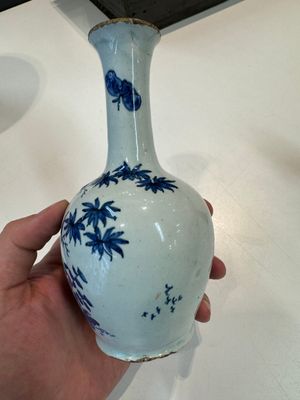 Two blue and white Dutch Delft chinoiserie vases, 17/18th C. — photo 8