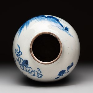 Two blue and white Dutch Delft chinoiserie vases, 17/18th C. — photo 6