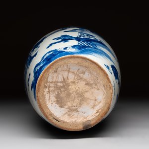 Two blue and white Dutch Delft chinoiserie vases, 17/18th C. — photo 7