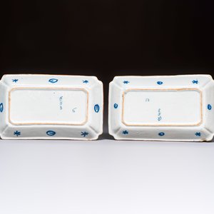 Two blue and white Dutch Delft 'Herring' dishes, 18th C. — photo 2