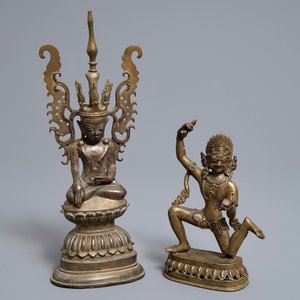 Two bronze votive figures, Burma and Nepal, 18/19th C. — photo 1