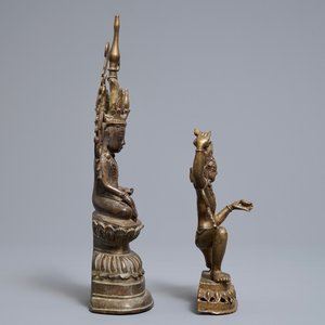 Two bronze votive figures, Burma and Nepal, 18/19th C. — photo 3