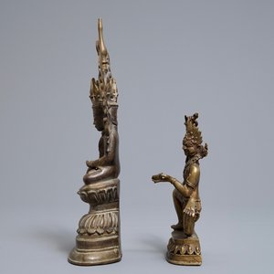 Two bronze votive figures, Burma and Nepal, 18/19th C. — photo 5