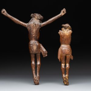 Two carved oak Corpora Christi, Flanders, 15th C. — 照片 2
