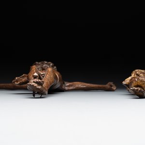 Two carved oak Corpora Christi, Flanders, 15th C. — 照片 4