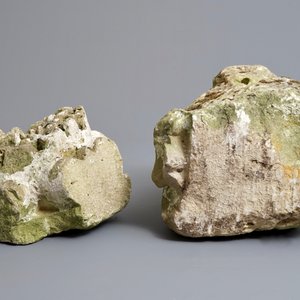 Two carved stone pillar or facade fragments, 17/18th C. — photo 4