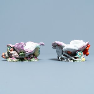 Two Chelsea porcelain shell-form salts, England, 18th C. — photo 5
