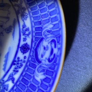Two Chinese and Japanese plates after Cornelis Pronk: 'Dames au Parasol', 18th C. — 照片 4