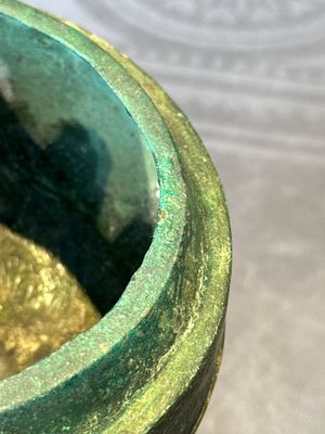Two Chinese archaic bronze food vessels, 'ding 鼎', Han — photo 41