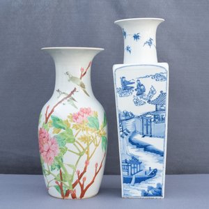 Two Chinese blue and white and qianjiang cai vases, 19/20th C. — photo 18