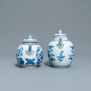 Two Chinese blue and white and two Imari-style teapots and covers, Kangxi/Qianlong — photo 3