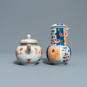 Two Chinese blue and white and two Imari-style teapots and covers, Kangxi/Qianlong — photo 9