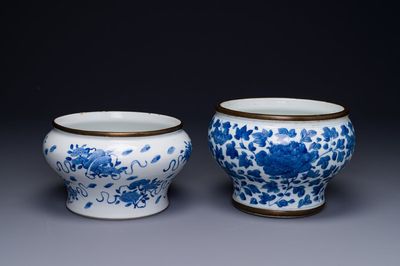 Two Chinese blue and white 'Bleu de Hue' jars for the Vietnamese market, 19th C. — 照片 2