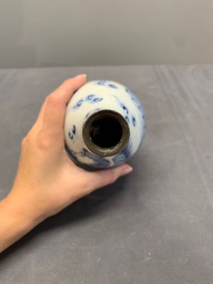 Two Chinese blue and white 'Bleu de Hue' vases with a phoenix for the Vietnamese market, Tho 壽 and Nội phủ thị nam 內府侍南 mark, 19th C. — foto 6