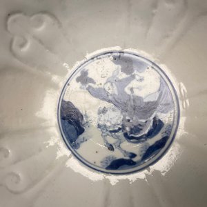 Two Chinese blue and white bowls, Kangxi and Wanli — 照片 18