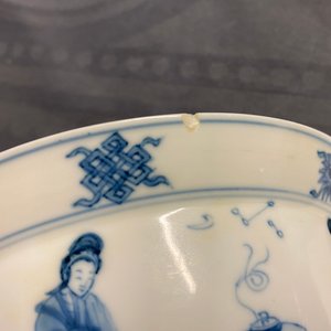 Two Chinese blue and white bowls, Kangxi — 照片 11