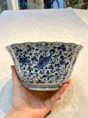 Two Chinese blue and white bowls, longevity and jade mark, Kangxi — photo 11
