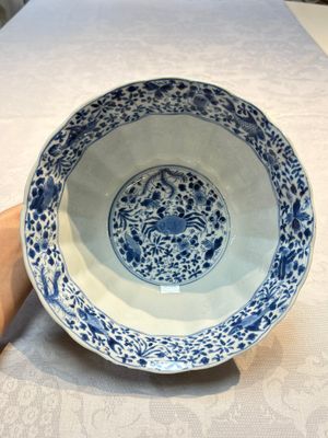 Two Chinese blue and white bowls, longevity and jade mark, Kangxi — photo 12