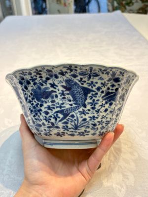 Two Chinese blue and white bowls, longevity and jade mark, Kangxi — photo 10